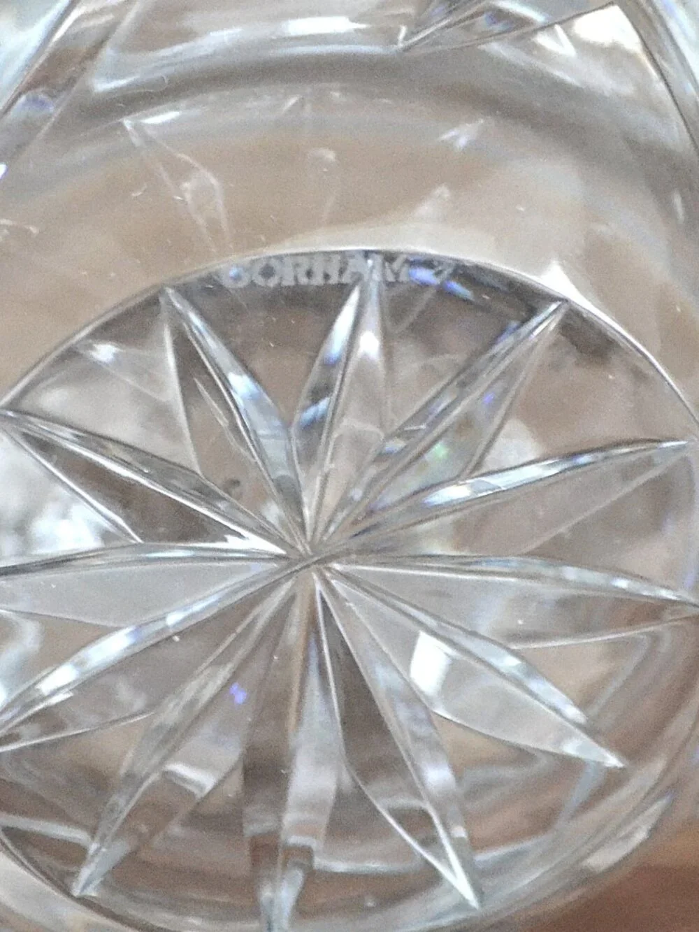 Gorham Carrington Decanter Clear Cut Crystal